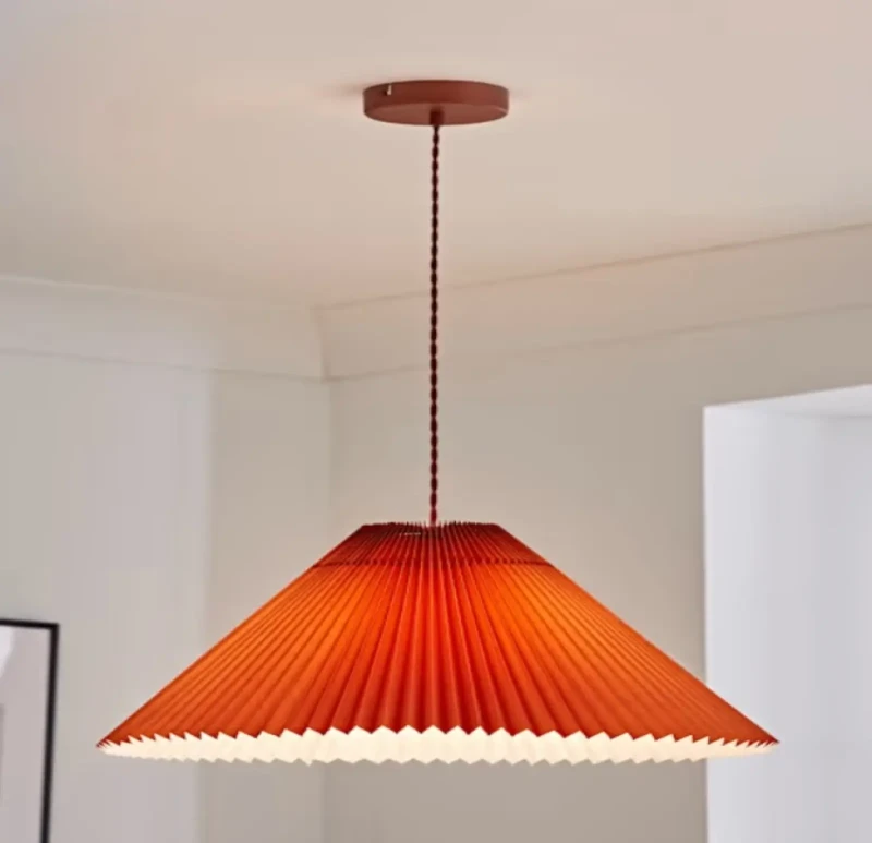 Modern Pyramid Ceiling Lamp | Orange