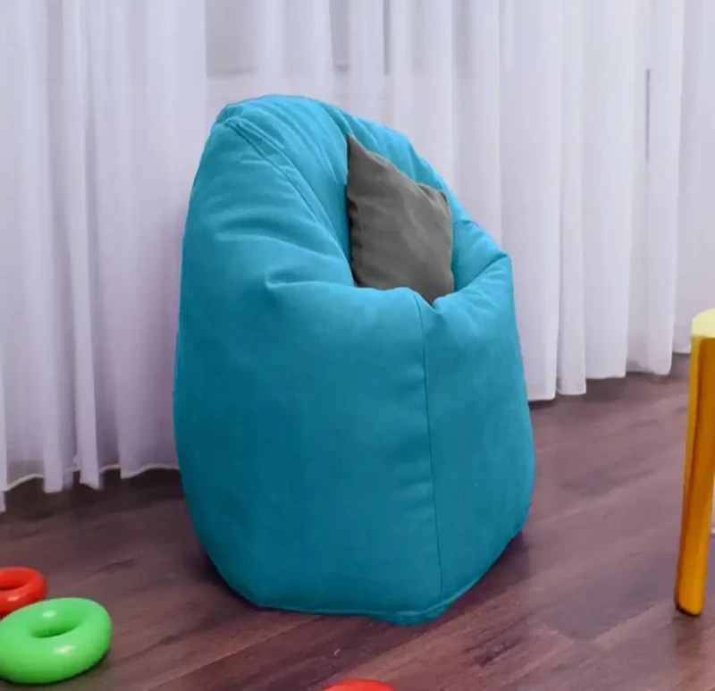 Turquoise Linen Comfy Bean Bag | 2XL
