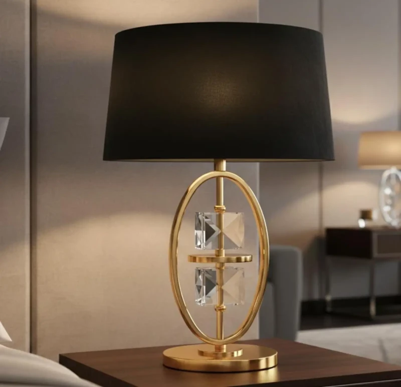 Modern lamp black and gold color