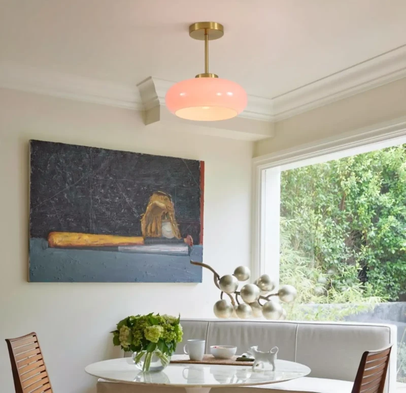 Modern Ceiling Lamp | Light Pink