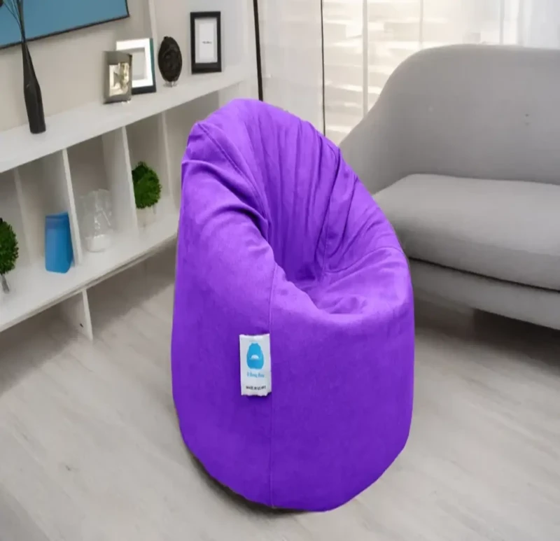 Purple Linen Bean Bag | X Large