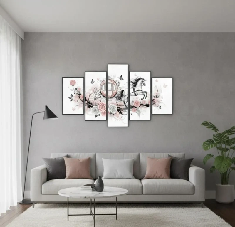 Modern Wall Panel 5 Pieces