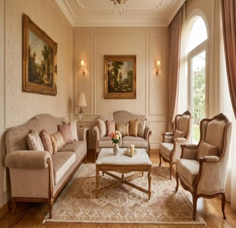 Classic Salon Complete Beige and Kashmir