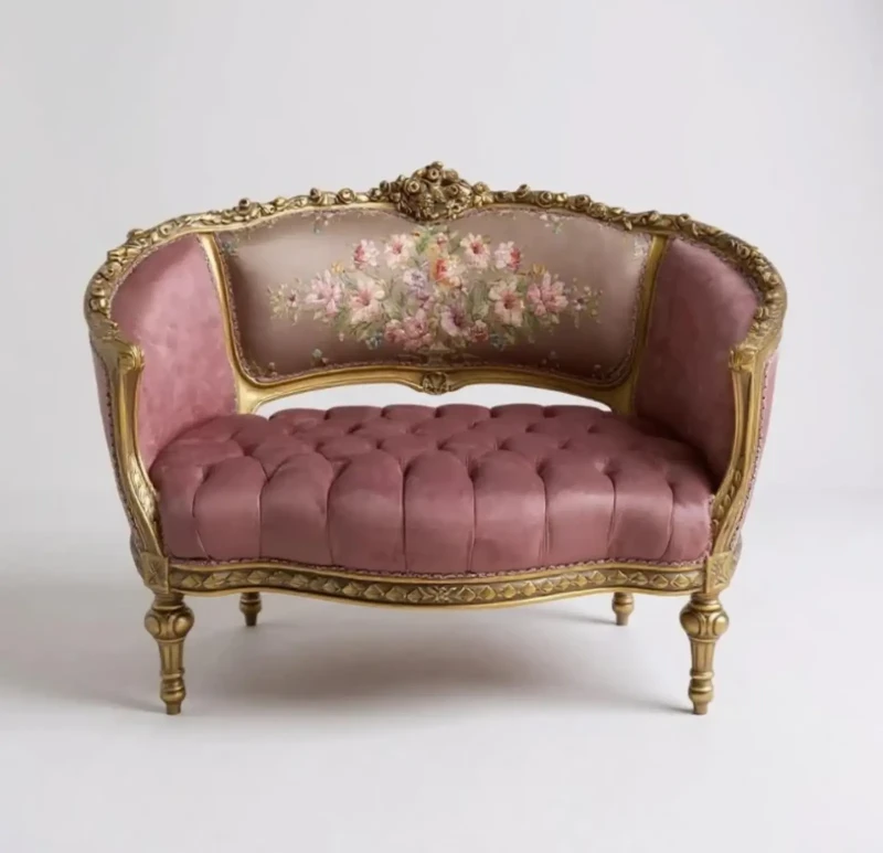 Antique Captune Sofa | Purple