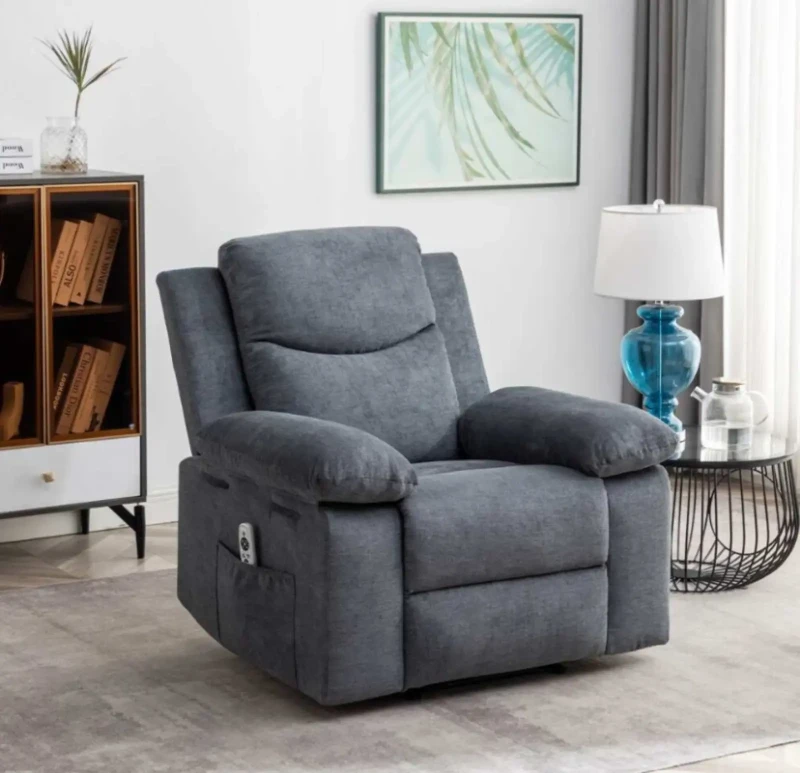 Velvet Lazy Boy Chair