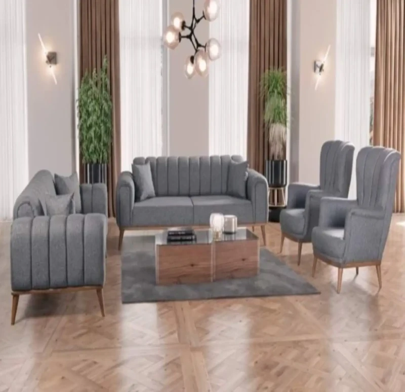 Modern Sofa Set Gray