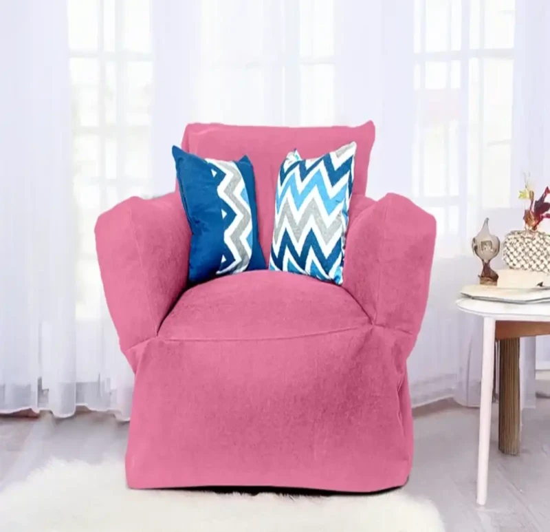 Bean Bag chair Linen | Pink