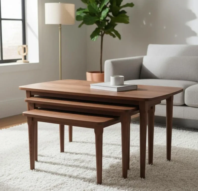 Overlapping Table Set 3 Pieces