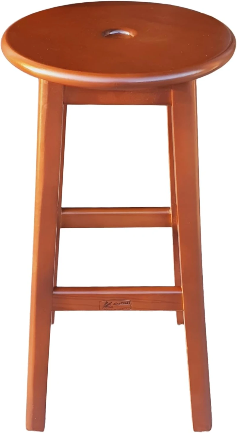 Brown Modern Wooden Bar Chair