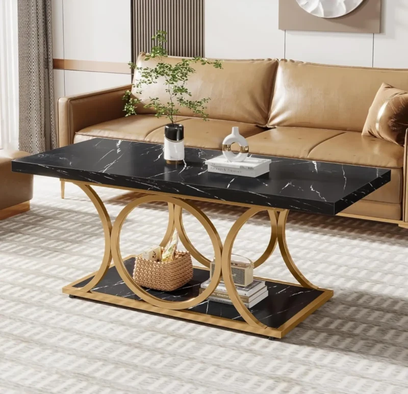 Rectangular Stainless Living Room Table - yob0044