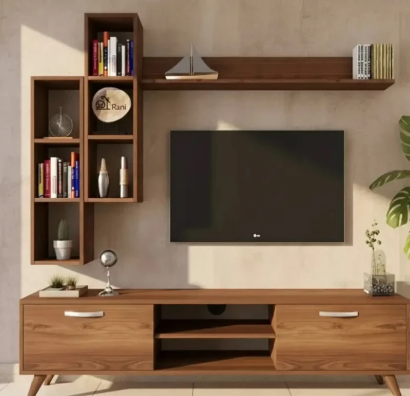 Beech Wood Screen Table
