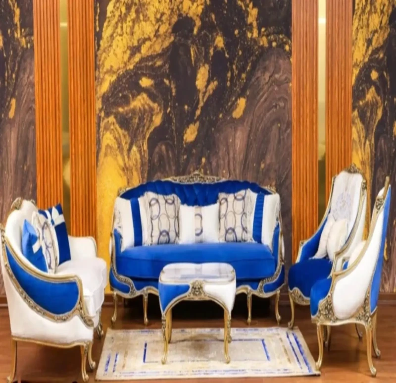 Classic Blue Salon Set | 5 Pieces