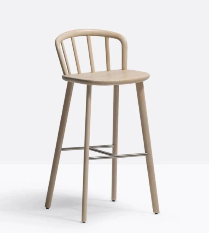 Modern Wooden Bar Chair