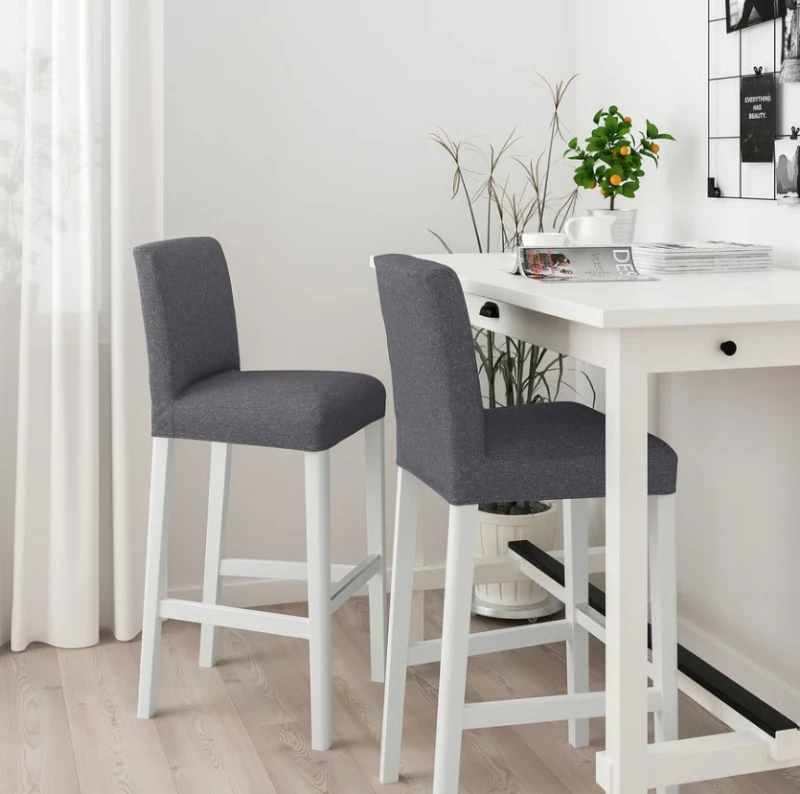 Gray bar chair