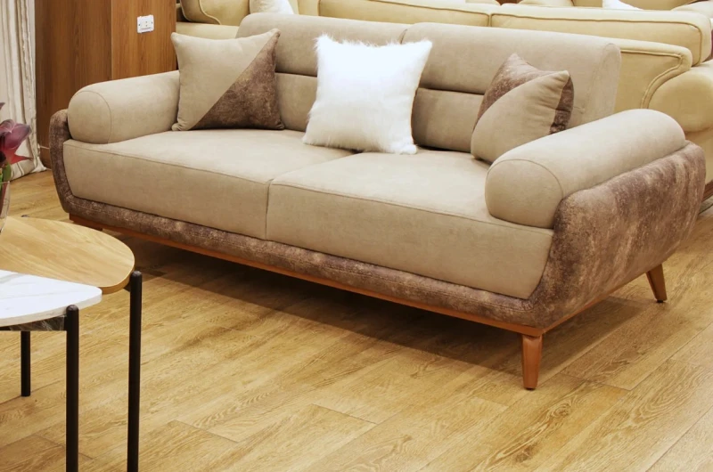 Modern Sofa Set Brown and Beige - GEB0016