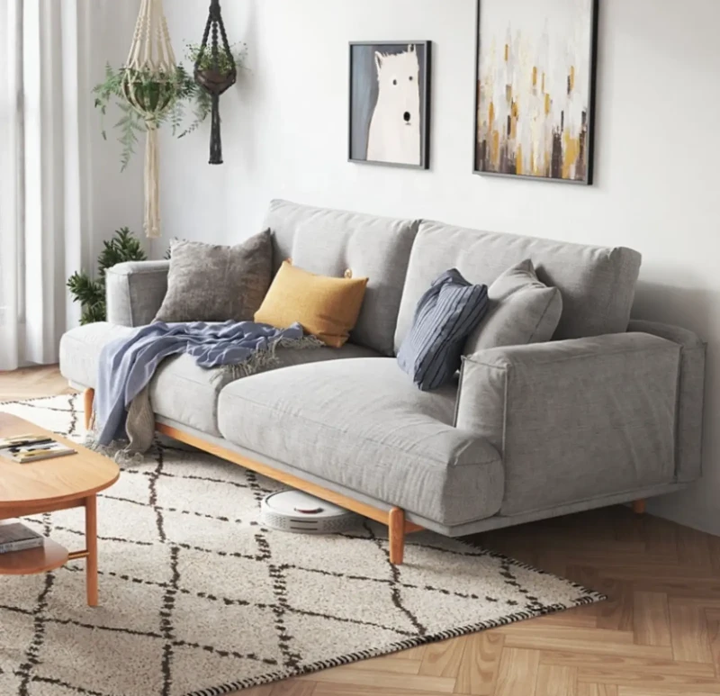 Modern Double Sofa | Gray