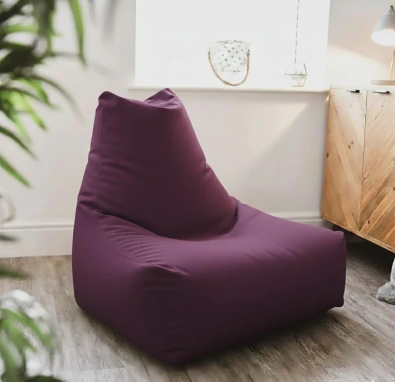 Triangle Bean Bag Chair Waterproof | Purple