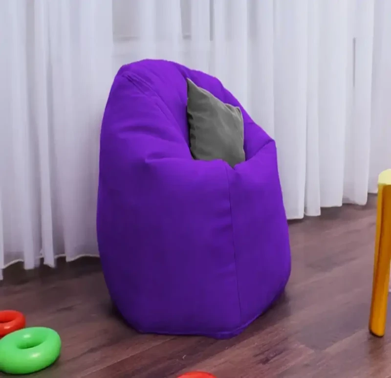 Purple Linen Comfy Bean Bag | 2XL