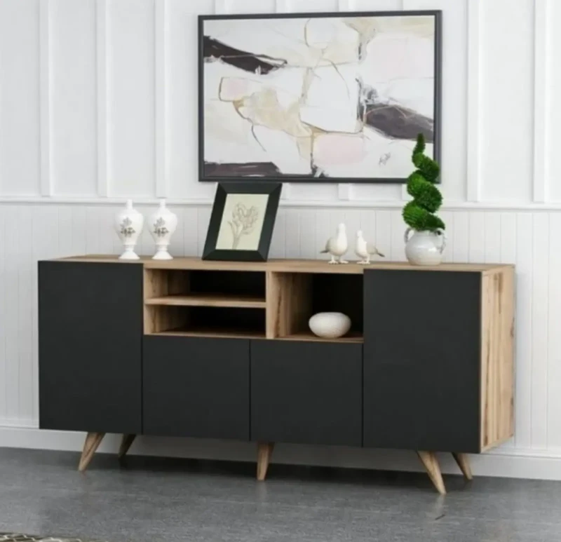 Modern Buffet | Black And Beige