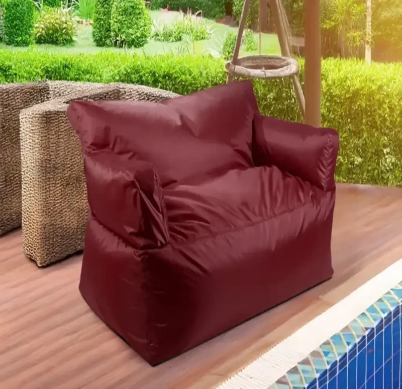 Waterproof Triple Bean Bag Sofa | Marron