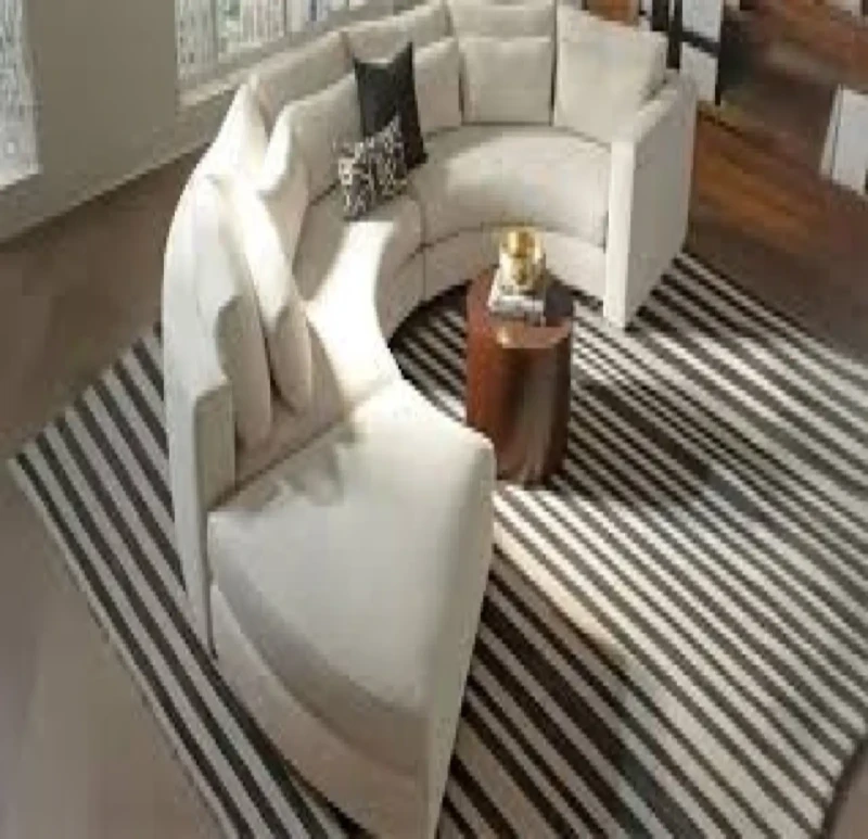 Modern Semi-Circular Corner With The Letter U | White
