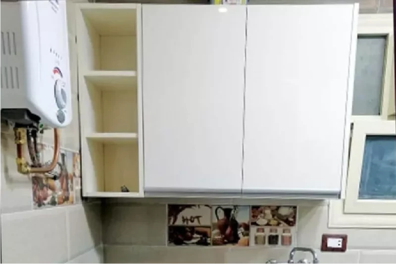White And Wooden Acrylic Kitchen