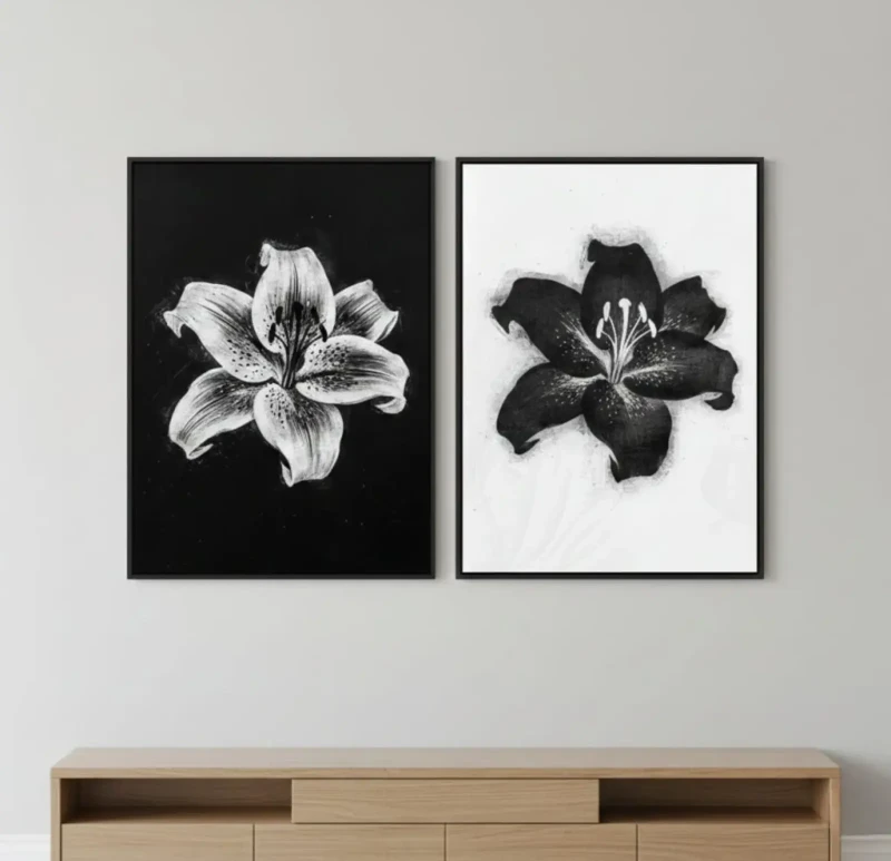 Modern tableau | Black and White