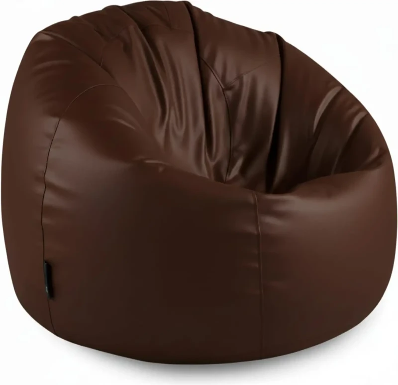 Leather Bean Bag Chair | Maroon