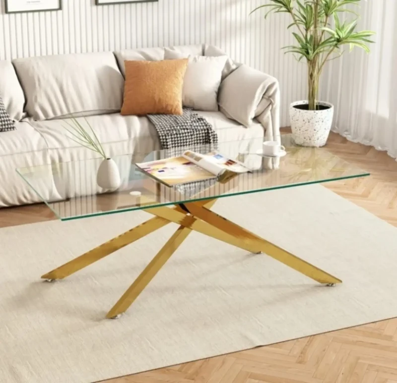 Rectangular Stainless Living room table - yob0050