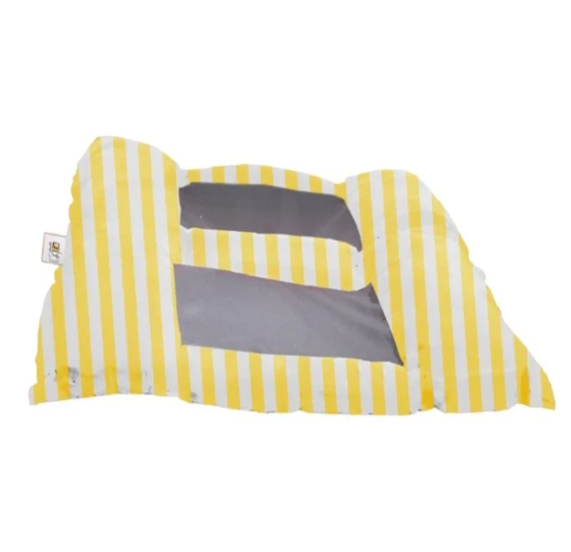 Double Striped Floating Water Chair | Yellow
