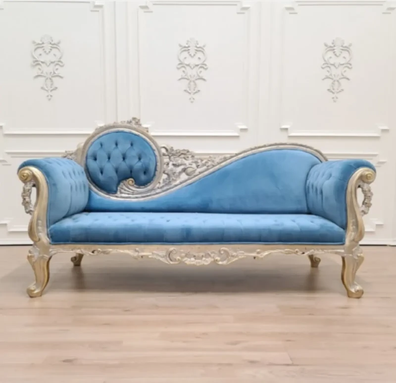 Antique Captune Sofa | Turquoise