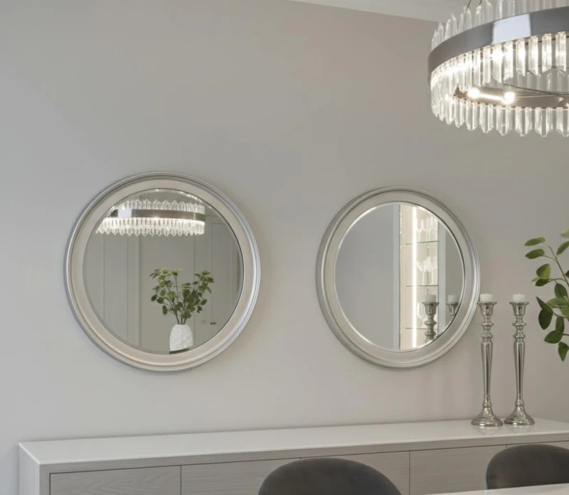 Modern 9 Piece Dining Room With 2 Mirrors