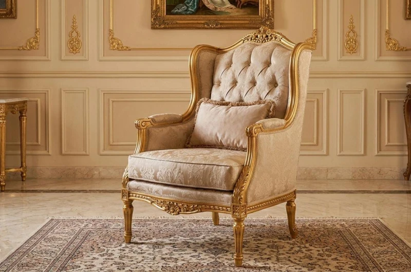 Classic Beige and Kashmir Salon 6 Piece with Banquet