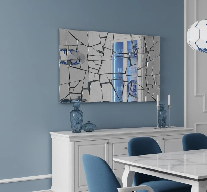 Modern Dining Room | Buffet With Mirror Frame Pieces