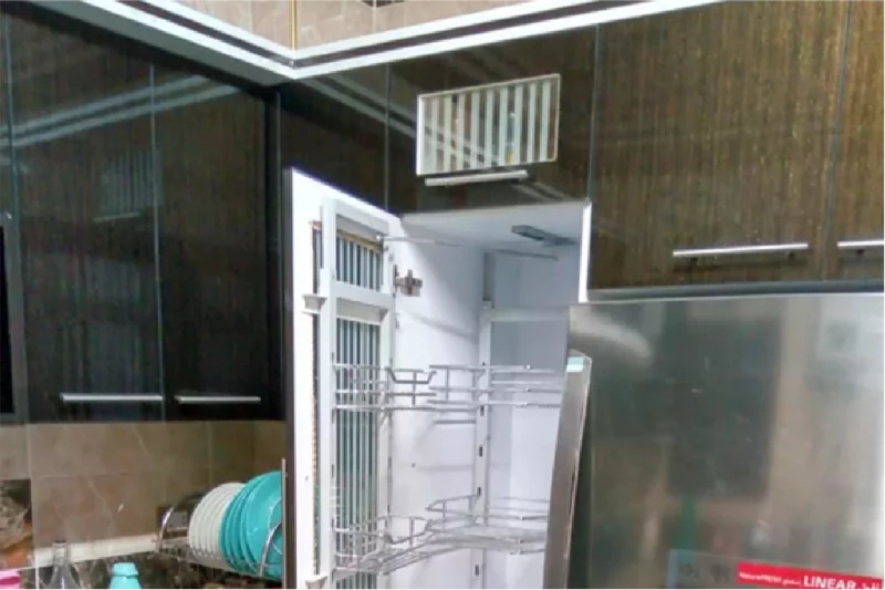 مطبخ بولي لاك جوود وود أبيض