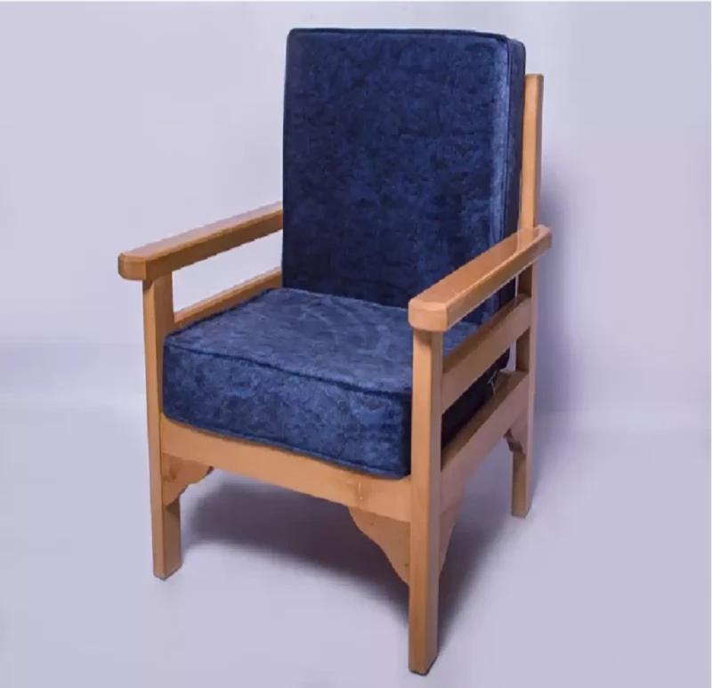 Wooden Beech Upholstered Chair