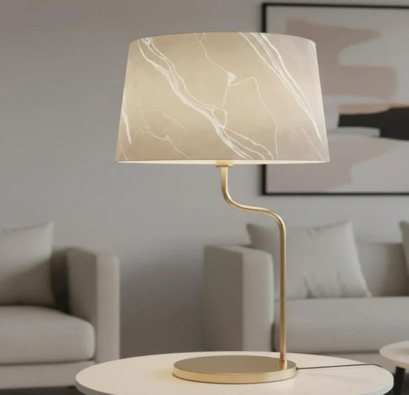 Modern beige and white lampshades