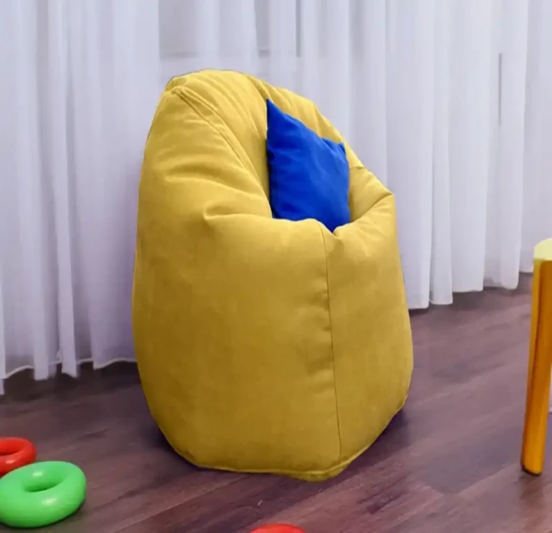 Yellow Linen Comfy Bean Bag | 2XL
