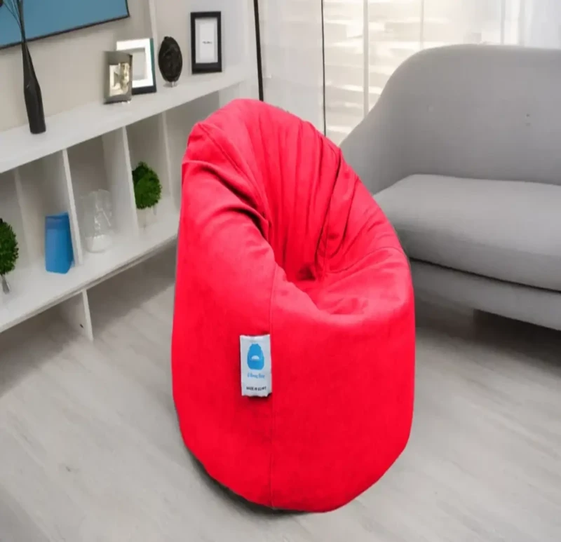 Red Linen Bean Bag | X Large