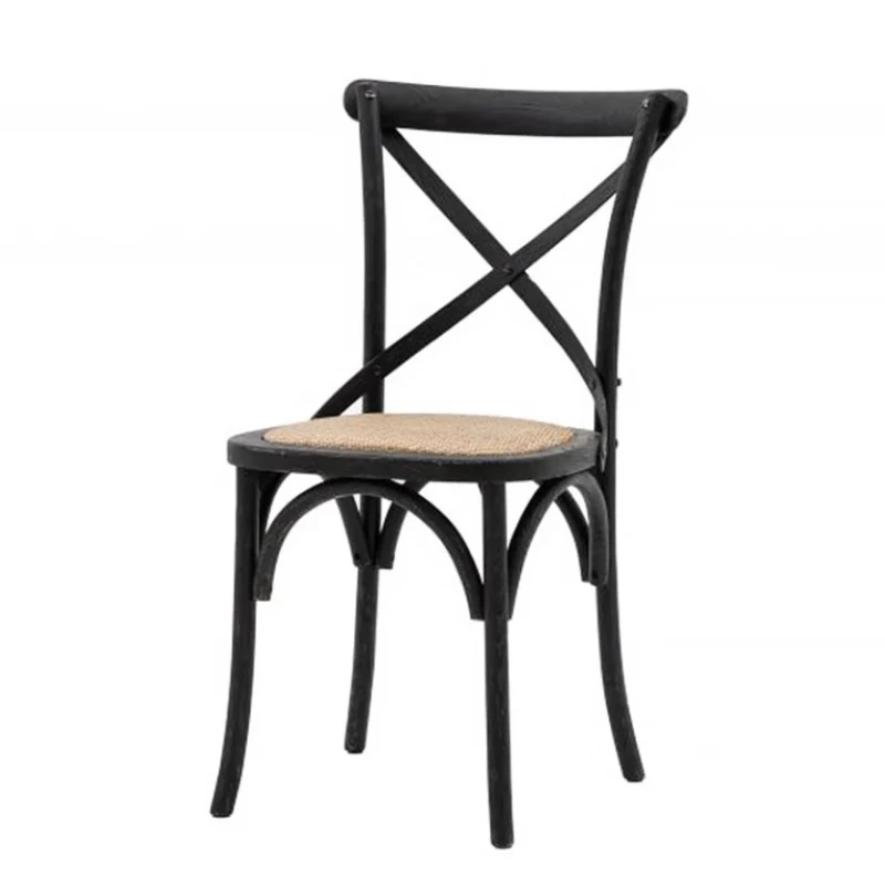 Country dining chair Black.
