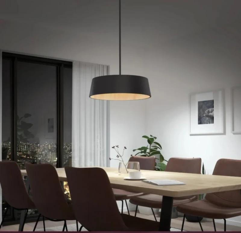 Modern Black and Beige Ceiling Lamp