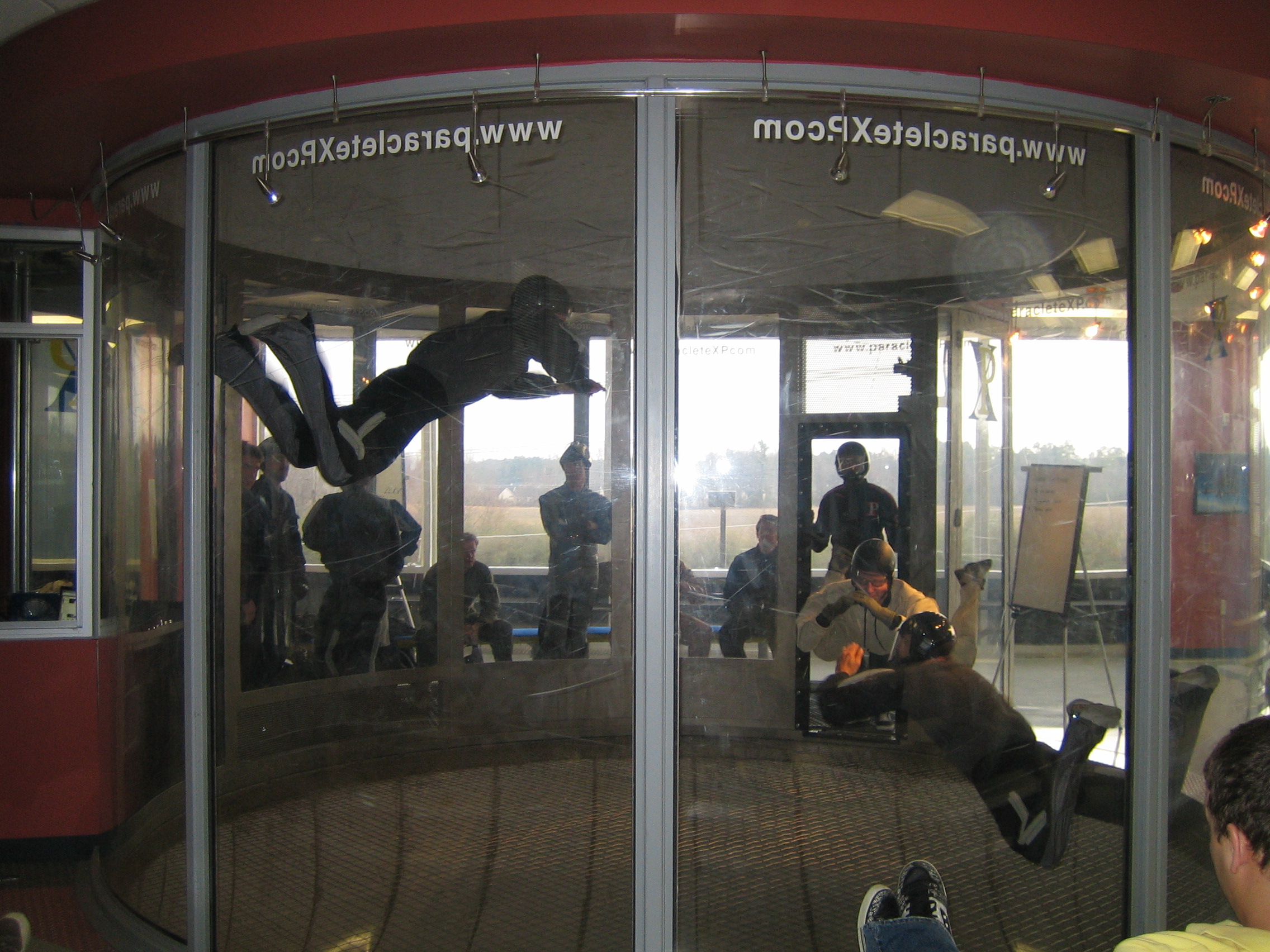 How to enter a wind tunnel without screaming into the glass