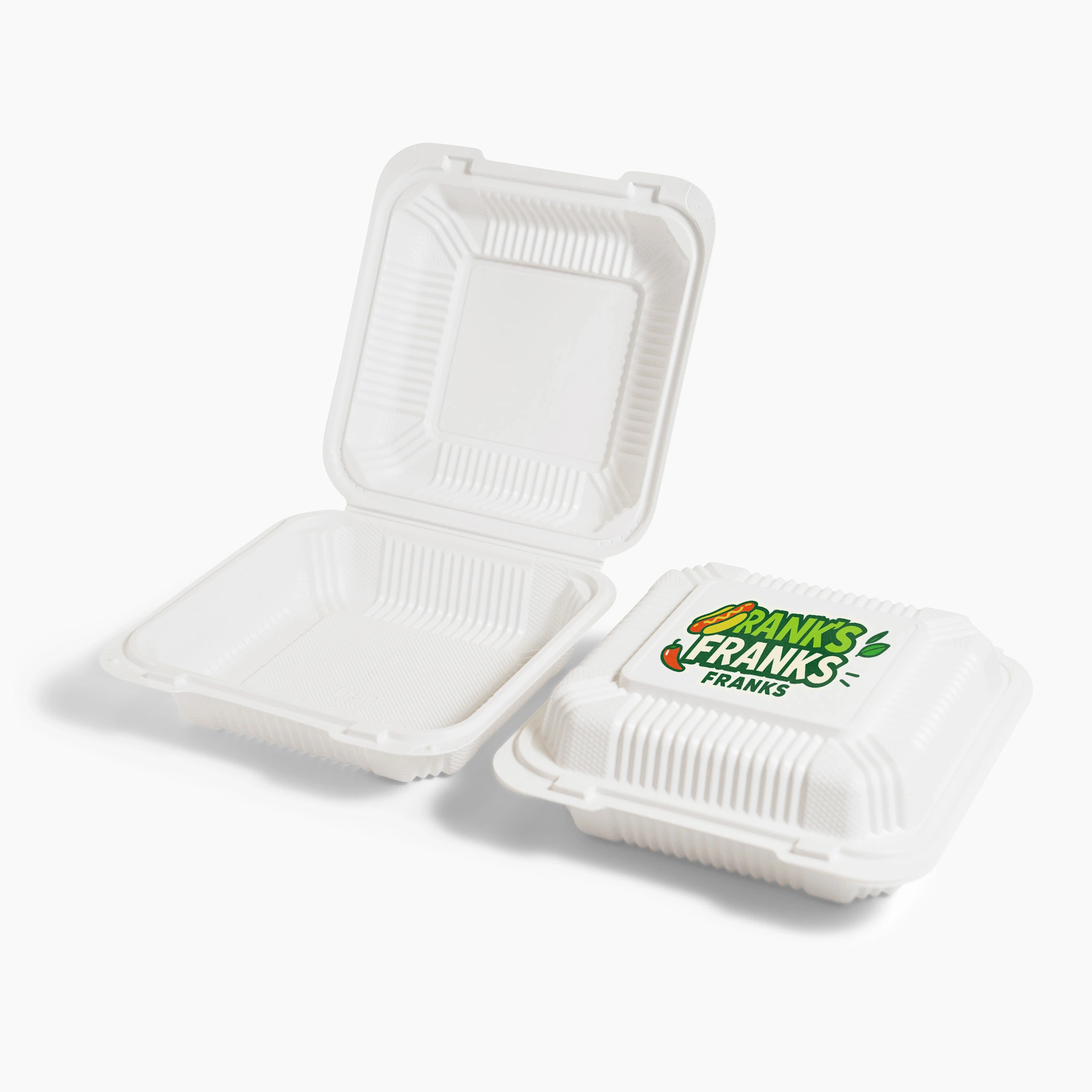 Custom Mineral-Filled Hinged Plastic Container