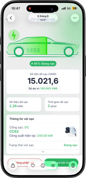 Chọn cổng sạc, cắm súng sạc và bắt đầu.