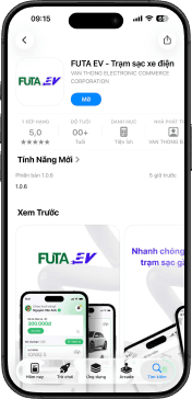 Tải App FUTA EV trên Google Play hoặc App Store.