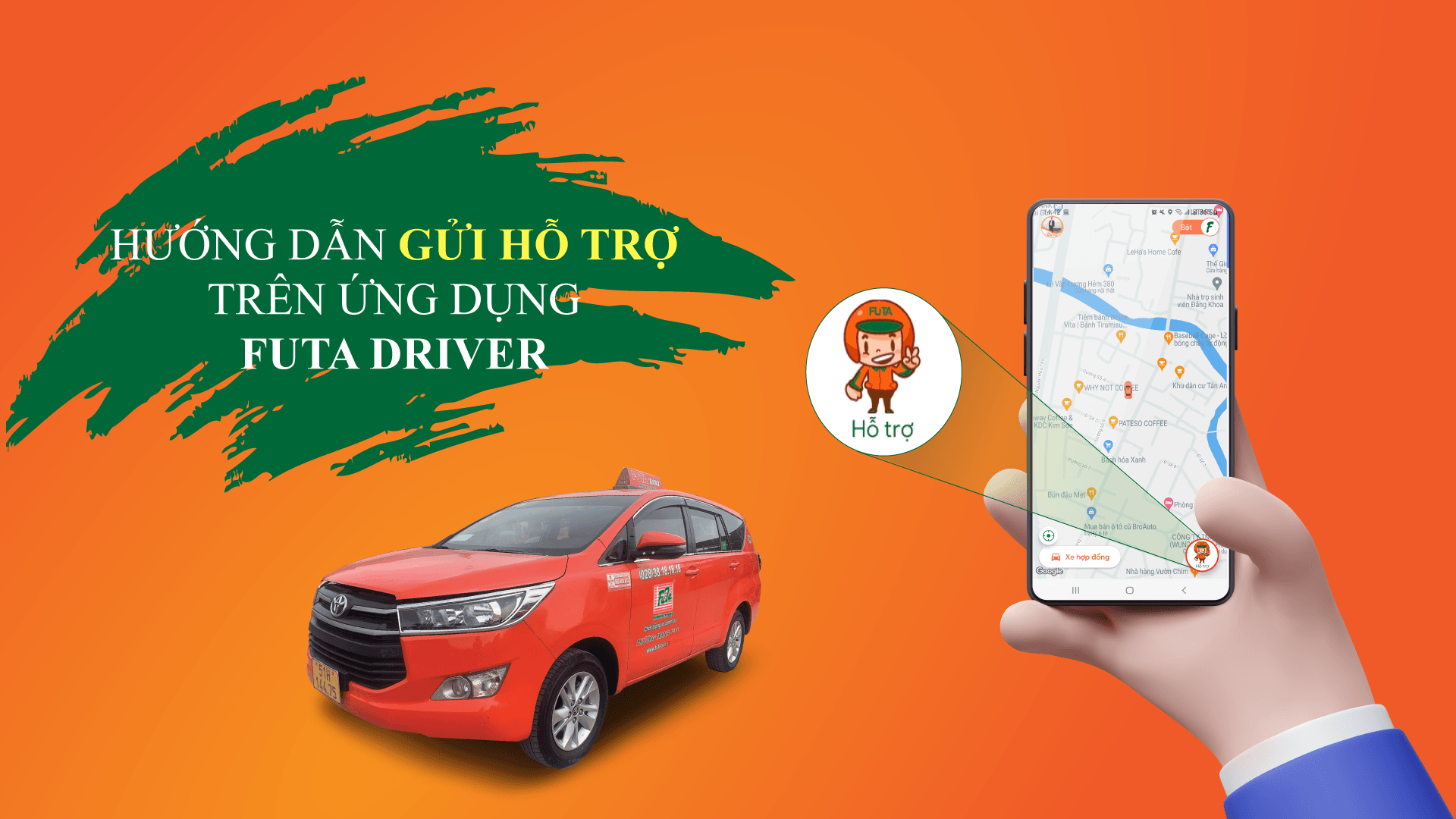 Hướng Dẫn Gửi Trợ Giúp Nhanh Trên Ứng Dụng Futa Driver