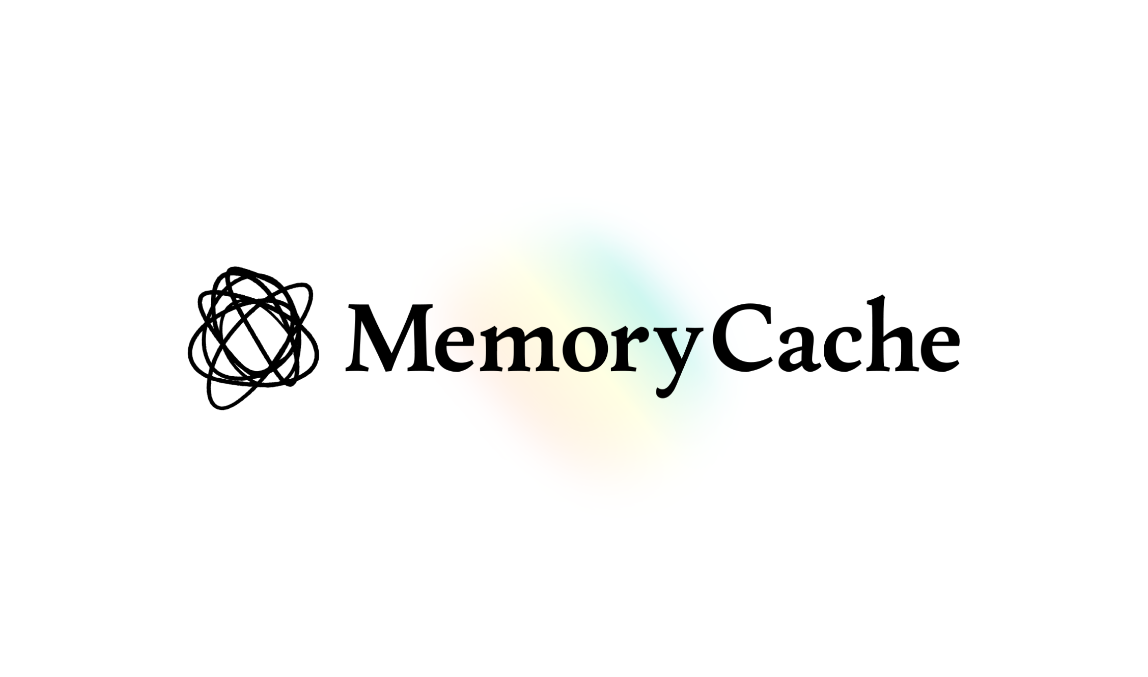 A wordmark for the MemoryCache project: a roughly doodled ball of overlapping circles beside the words "Memory" and "Cache"