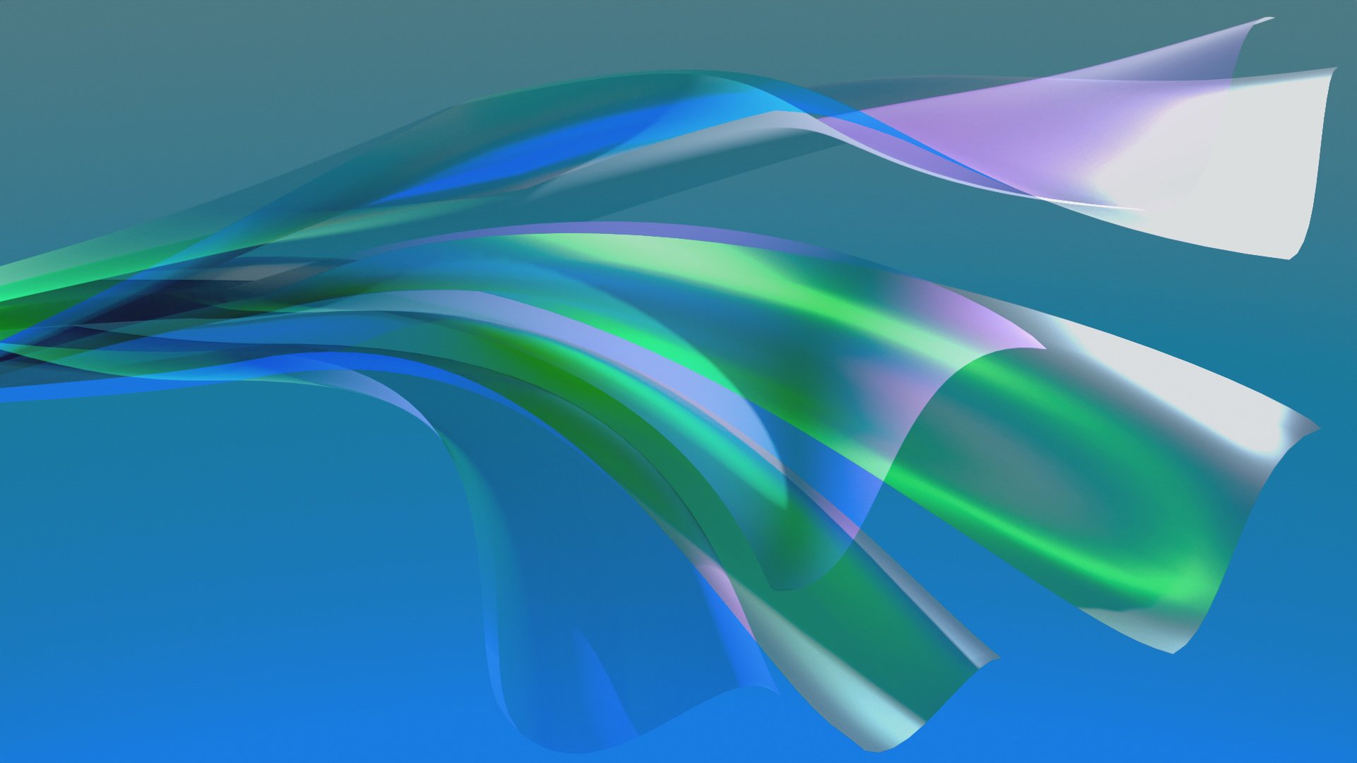 A soothing abstract 3D design that represents fluidity