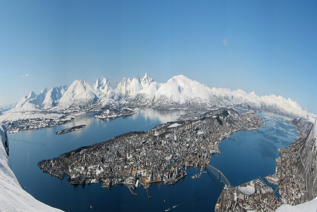 北極圈深處的小鎮特羅姆瑟（Tromsø）