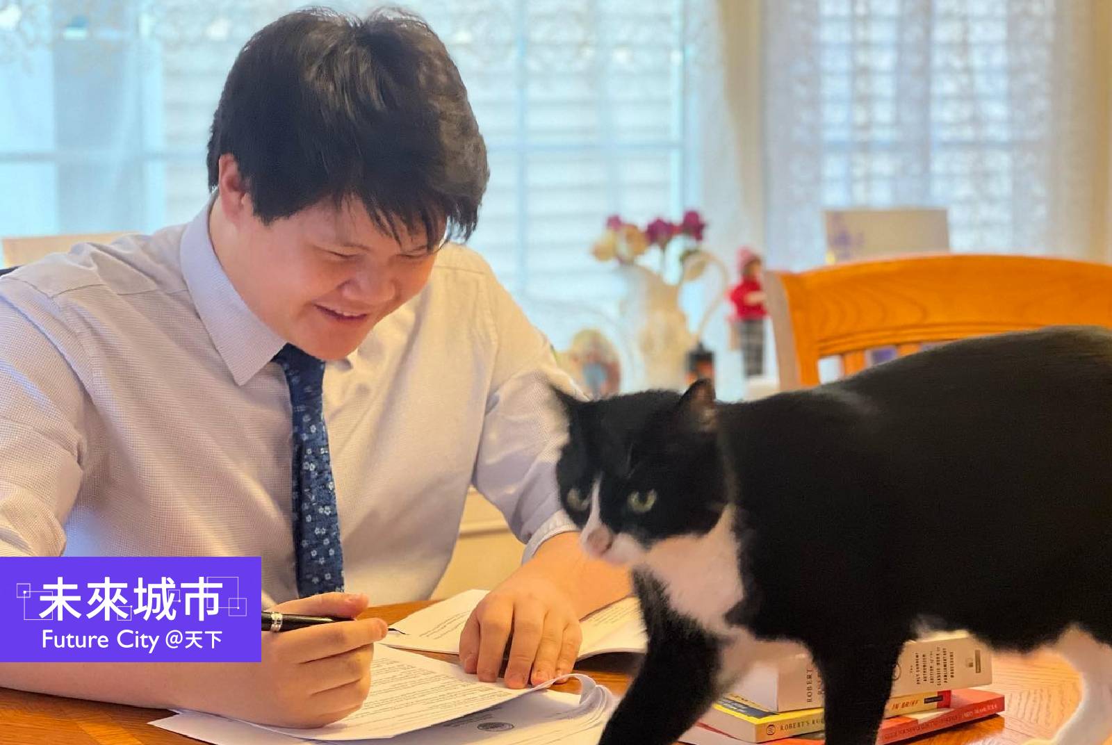 台裔學生曾御宸年僅21歲，已當選波士頓小城梅德福的市議員。